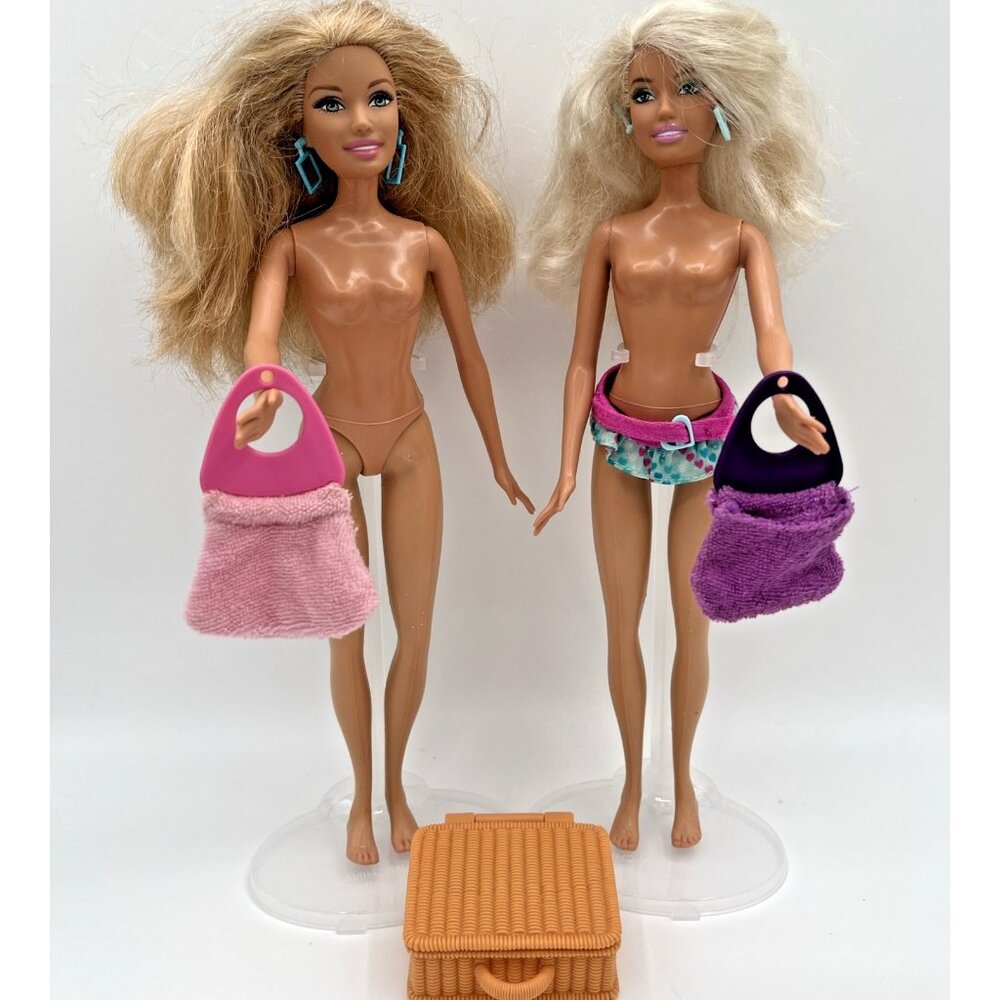 Barbie Beach Glam Cruiser Replacement Suitcase & 2 Purses‎ Mattel 2006